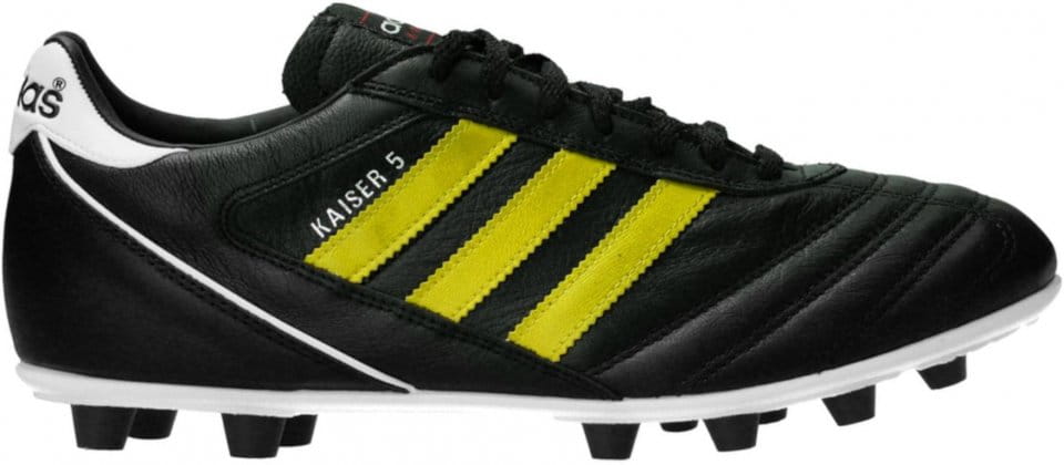 Football shoes adidas Kaiser 5 Liga FG Yellow Stripes Schwarz
