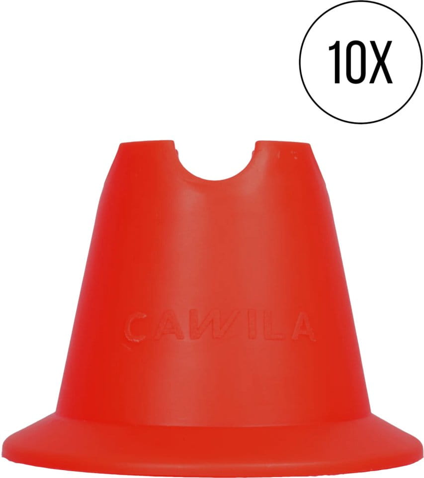 Training cones Cawila Mini-Pylone 10er Set Rot
