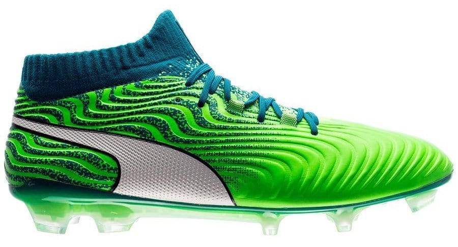 Football shoes Puma ONE 18.1 Syn FG Green Gecko- Wh - 11teamsports.ie