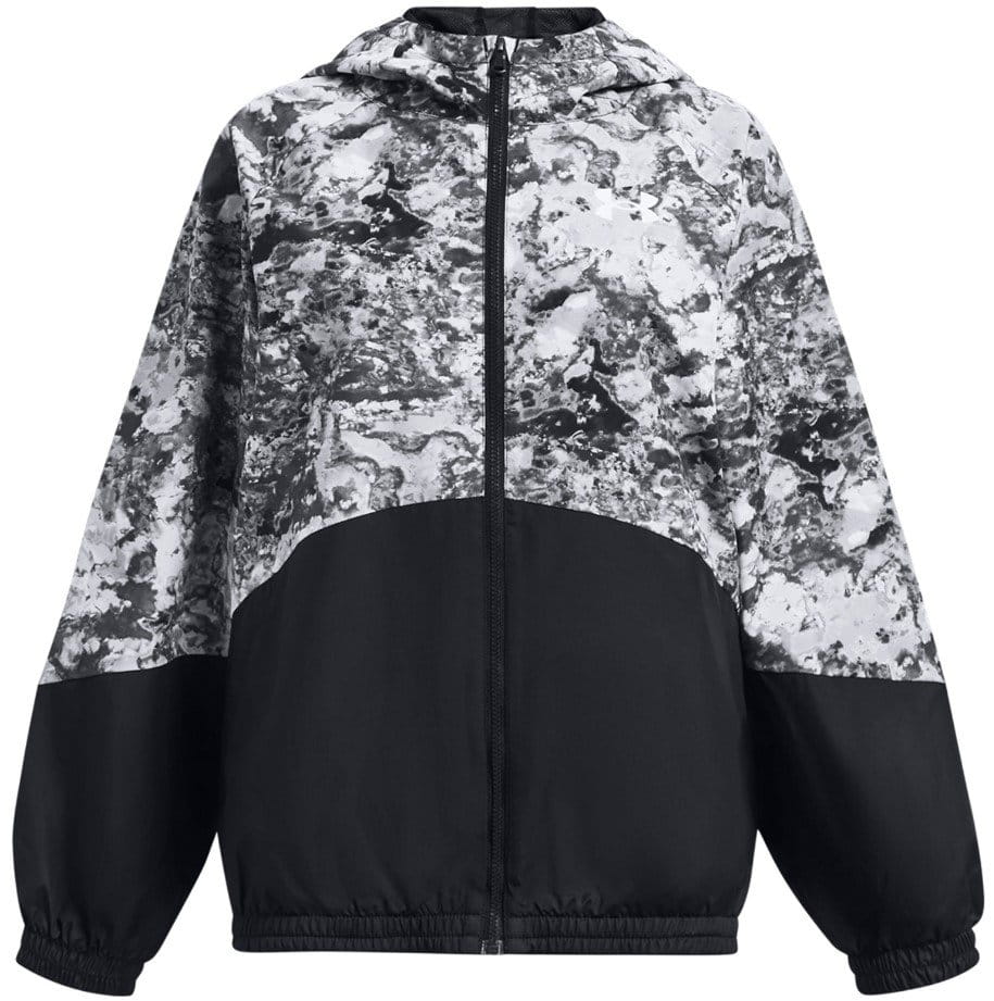 Hooded jacket Under Armour Woven FZ Jacket-BLK