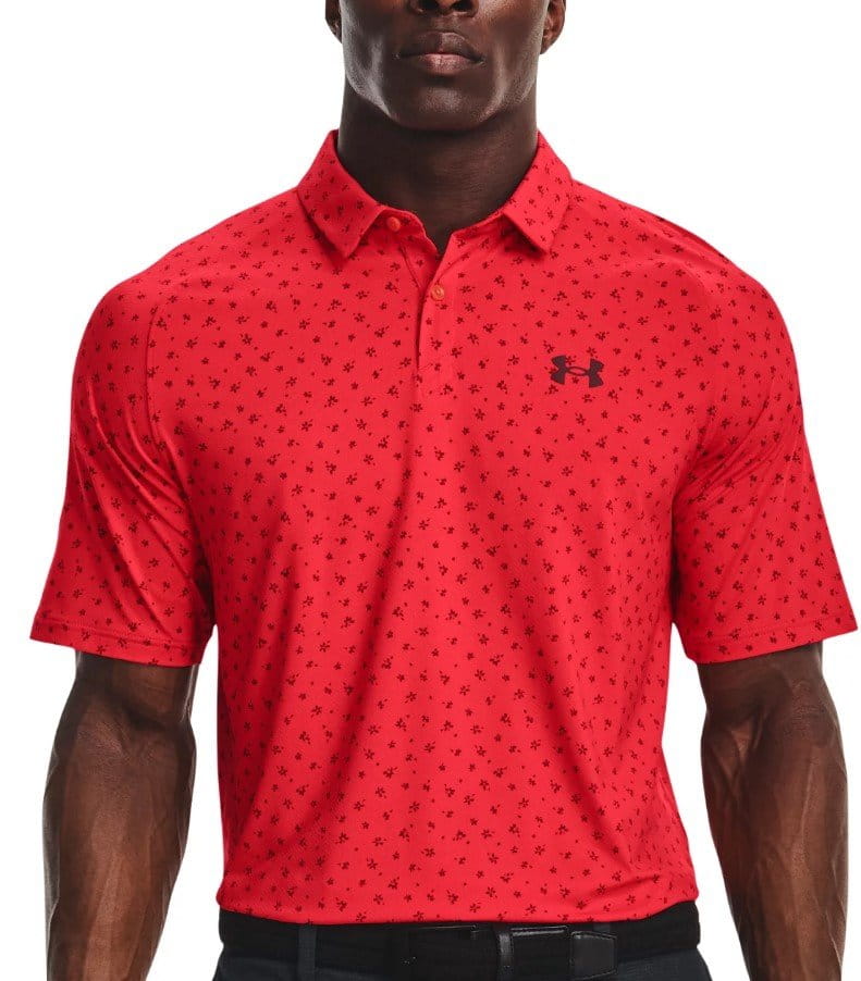 Mens red under armour sales polo