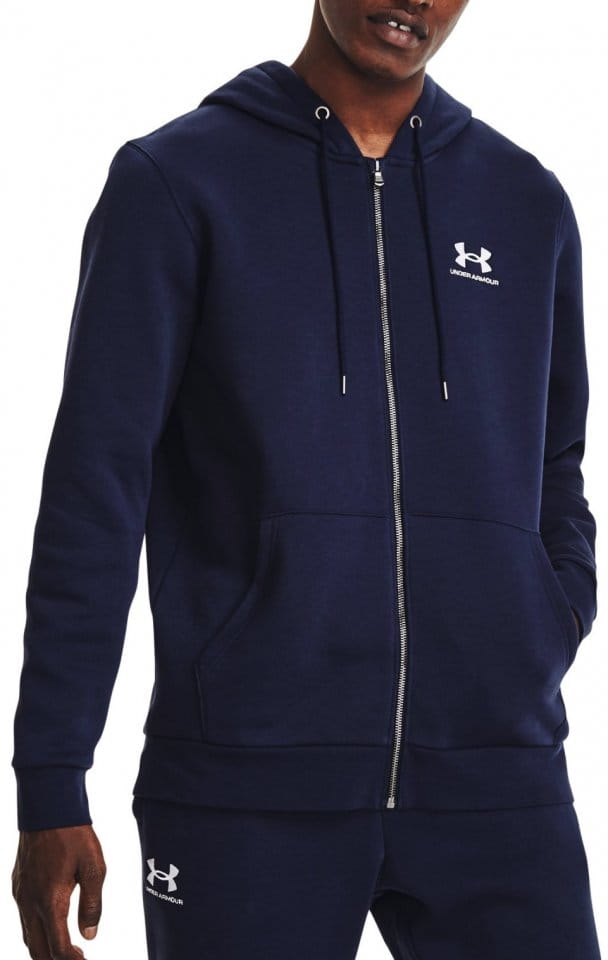 Hooded sweatshirt Under Armour UA Essential Fleece FZ Hood-NVY