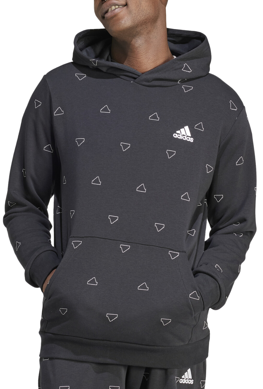 Hooded sweatshirt adidas Sportswear Seasonal Essentials Monogram Graphic Hoodie